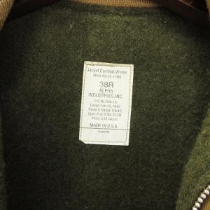 ALPHA INDUSTRIES タンカースジャケット フライト ミリタリー ショート丈 55-j-098 ベージュ 38R SM1