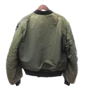 BUZZ RICKSON’S M13785 フライトジャケット MA-1 中綿ジャケット ミリタリー 長袖 ナイロン L カーキ
