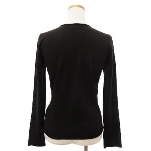 ARMANI COLLEZIONI ニット セーター 長袖 Vネック ウール 薄手 無地 茶 ブラウン 42 M位