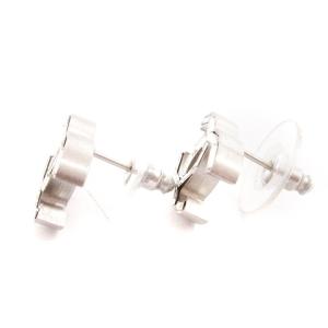 CHANEL ココマーク ピアス ストーン シルバーカラー