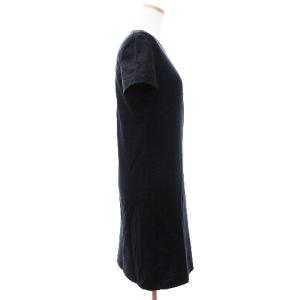 HERMES ワンピース シェーヌダンクル柄 刺繍 36 ブラック