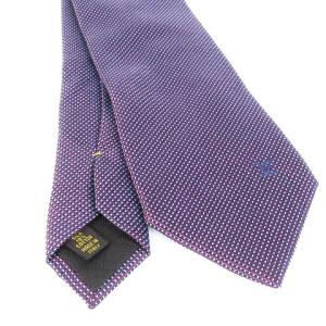 LOUIS VUITTON ネクタイ レギュラータイ 総柄 ロゴ ワンポイント シルク コットン 赤系 レッド SM1