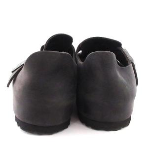 BIRKENSTOCK London ロンドン サボサンダル シューズ ストラップ レザー 黒 ブラック 42 27cm SM1