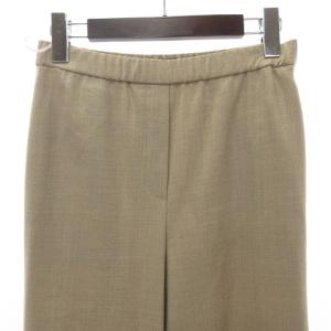 Theory 美品 19年 ワイドパンツ キュロット ゴムウエスト イージーパンツ ストレート ストレッチ ベージュ 00 XS位
