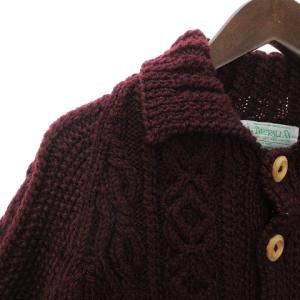 INVERALLAN ヴィンテージ 3A LUMBER CARDIGAN ランバーカーディガン ニット セーター 長袖 ケーブル ウール フロントボタン
