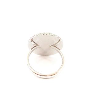 SWAROVSKI 美品 指輪 リング ライトストーン シルバーカラー 15号