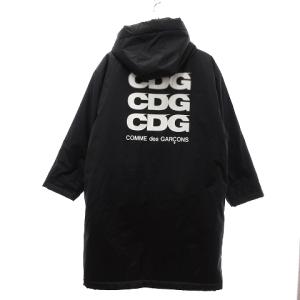 COMME des GARCONS IT-C001 GOOD DESIGN SHOP フーテッドコート 裏ボア ナイロン 中綿 ブラック