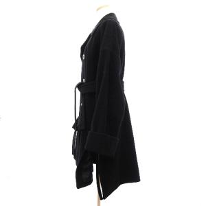 Jean Paul GAULTIER FEMME Pコート ダブルブレスト ベルト 40 ブラック