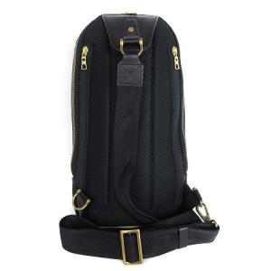 MASTERPIECE gloss ボディバッグ レザー ロゴ 01642-V3 黒 ブラック 鞄 SM1