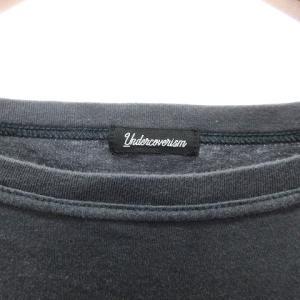 UNDERCOVERISM グラフィック オーバーサイズ Tシャツ カットソー 半袖 ポケット コットン100％ UI1C4808 ダークグレー 4 大きいサイズ