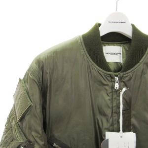 TAKAHIROMIYASHITATheSoloIst. SJ.0021AW1 FLIGHT JACKET MA-1 中綿 ジップアップ カーキ