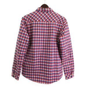 BLACK LABEL CRESTBRIDGE シャツジャケット 長袖 中綿 チェック コットン 裏キルティング フロントボタン 51M22-221-02 赤 レッド 2