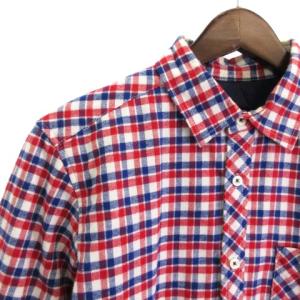 BLACK LABEL CRESTBRIDGE シャツジャケット 長袖 中綿 チェック コットン 裏キルティング フロントボタン 51M22-221-02 赤 レッド 2