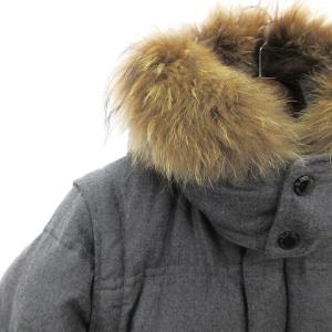 BLACK LABEL CRESTBRIDGE ダウンジャケット 裏チェック 51F27-286-06 グレー M