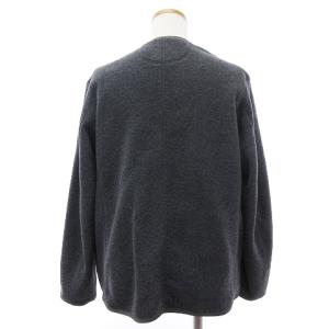 DANTON 18AW FLEECE COLLARLESS JACKET フリース カーディガン ノーカラー ロゴ ワッペン JD-8911