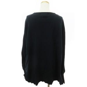 AMERICANA スウェット トレーナー カットソー 長袖 裏起毛 フィンガーホール AMRCN ロゴ 刺しゅう ネイビー 紺