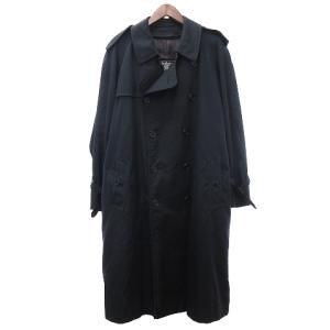 70-80年代 ヴィンテージ トレンチコート ロング ライナー付 ウエストベルト エポレット 紺