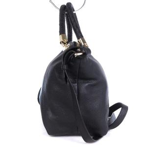 COLE HAAN 2WAY ハンドバッグ ショルダー 鞄 ジップ開閉 レザー 黒 ブラック SM1