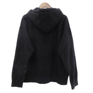 nanamica Crew Hooded Parka クルー フーデッド パーカー プルオーバー 微起毛 ウール混 濃紺 ダークネイビー M