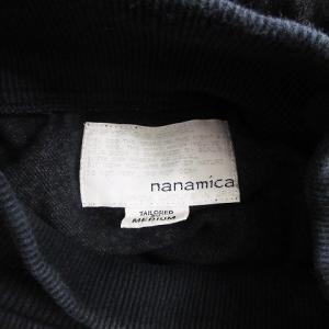 nanamica Crew Hooded Parka クルー フーデッド パーカー プルオーバー 微起毛 ウール混 濃紺 ダークネイビー M
