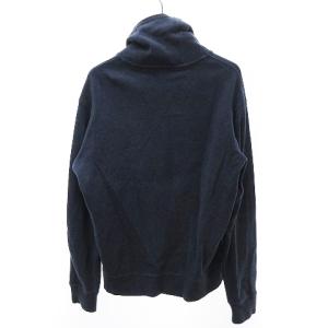 POLO RALPH LAUREN スウェット トレーナー ショールカラー 刺繍 ロゴ リブ  長袖 コットン 紺 ネイビー M GY14