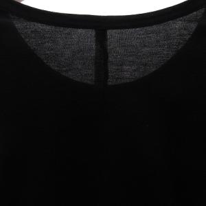 ATTACHMENT Tシャツ カットソー 長袖 クルーネック コットン AJ00-020 黒 ブラック3 L位 SM1