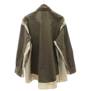 N.HOOLYWOOD タグ付き 23AW COMPILE LINE SHIRT シャツ 長袖 切替 ビックシルエット 2232-SH25-014peg