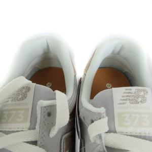 New Balance タグ付き WL373PD2 スニーカー ロゴ スエード メッシュアッパー グレー 24.5cm