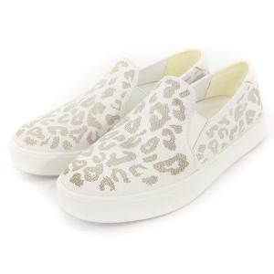 COLE HAAN グランドプロ スペクテイター 2.0 スリッポン スニーカー レオパード ヒョウ柄 W19327 白 ホワイト系 5.5 22.5cm相当