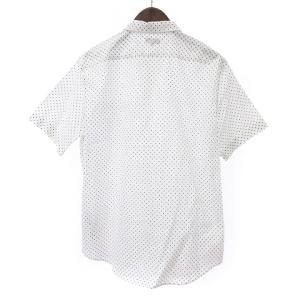 PAUL SMITH COLLECTION シャツ 半袖 レギュラーカラー 前開き ポケット コットン PC-CR-32089 水玉 ドット 白