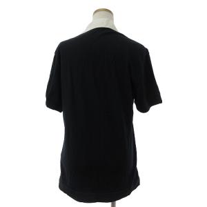 PAUL SMITH カットソー 半袖 スキッパー プルオーバー 黒 ブラック L SM1