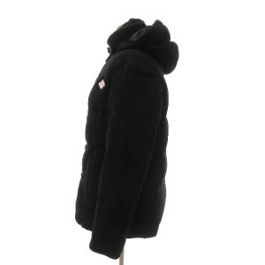 DANTON ビームス コラボ ウールモッサ ダウンジャケット フード付き ワンポイント 15A-FA-001 黒 ブラック 36 SM1