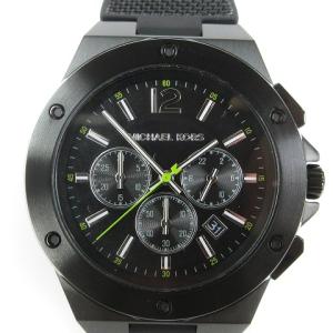 タグ付き LENNOX 腕時計 アナログ クオーツ デイト クロノグラフ MK-8945 黒 ブラック ウォッチ SM1