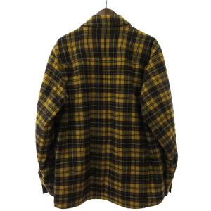 PAUL SMITH 22AW PS 中綿シャツジャケット ブルゾン 長袖 ウール PY-BM-87035 チェック 黄 イエロー L SM1