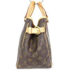 LOUIS VUITTON モノグラム パティニョール ハンドバッグ キャンバス レザー M51156 茶