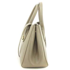 FURLA 2WAY ハンドバッグ ショルダー 鞄 レザー 灰 グレー