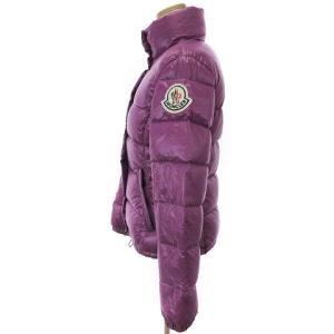 MONCLER CLAIRE クレア ダウンジャケット ロゴ ワッペン ナイロン パープル 紫 0 XS位 SM1