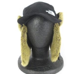 THE NORTH FACE タグ付き フロンティアキャップ フライト 帽子 フェイクファー NN41708 黒 ブラック M