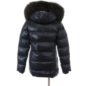 DUVETICA ADHARA アダラ ダウンジャケット フード アウター 長袖 ファー 紺 ネイビー 38 M位 SM1