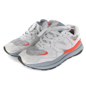 M5740RC1 スニーカー シューズ ローカット リフレクト素材 ビッグN 27cm グレー