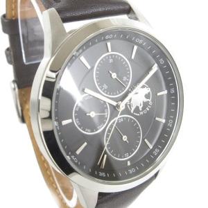 HUNTING WORLD 腕時計 ウォッチ クロノグラフ アナログ クオーツ HW-05 文字盤ブラック シルバーカラー SM1