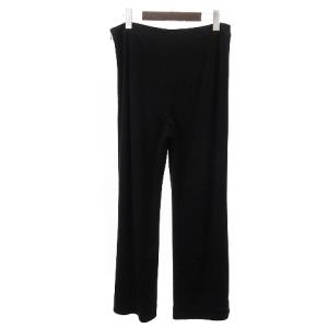 LEONARD FASHION パンツ ワイド ストレート ブラック 黒 76 XL位 SM1