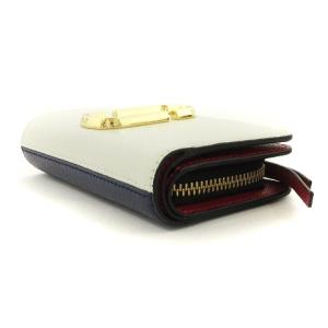 MARC JACOBS スナップショット 二つ折り 財布 M0013356 白 ホワイト ネイビー レッド系 SM1