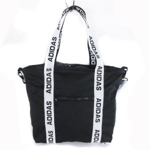 adidas マウジー MOUSSY コラボ ロゴストラップバッグ LOGO STRAP BAG MSY トート スポーツ 裏メッシュ 黒