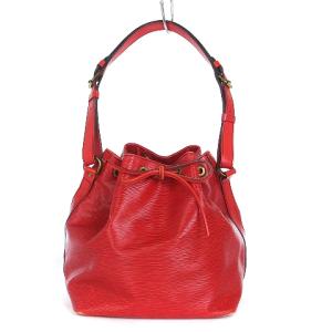 エピノエ 巾着 ワンショルダー トートバッグ 肩掛け レザー M44007 赤 レッド 鞄 SM0