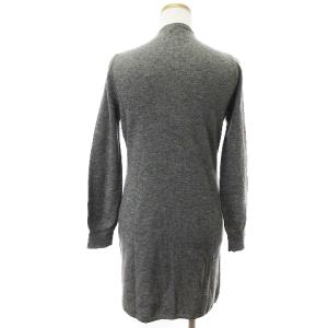 RALPH LAUREN ニットワンピース カーディガン 長袖 ウール 100% グレー M SM1