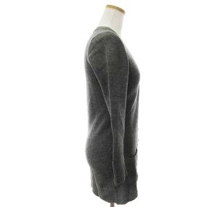 RALPH LAUREN カーディガン ミドル丈 Vネック カシミヤ グレー M