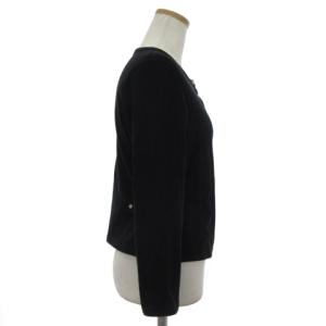 agnes b. カーディガンプレッション スナップボタン 長袖 コットン ED17J000 黒 ブラック 3 L位