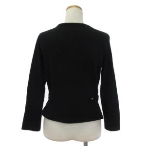 agnes b. カーディガンプレッション スナップボタン 長袖 コットン ED17J000 黒 ブラック 3 L位