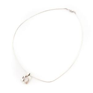 TIFFANY&Co. ピアストクロス スクエア ネックレス チョーカー 総重量7.4g シルバー アクセサリー GY14